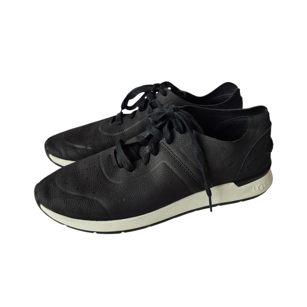Ugg Adaleen Black Nubuck Leather Sneakers